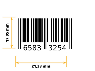 Taille minimum code barre EAN 8